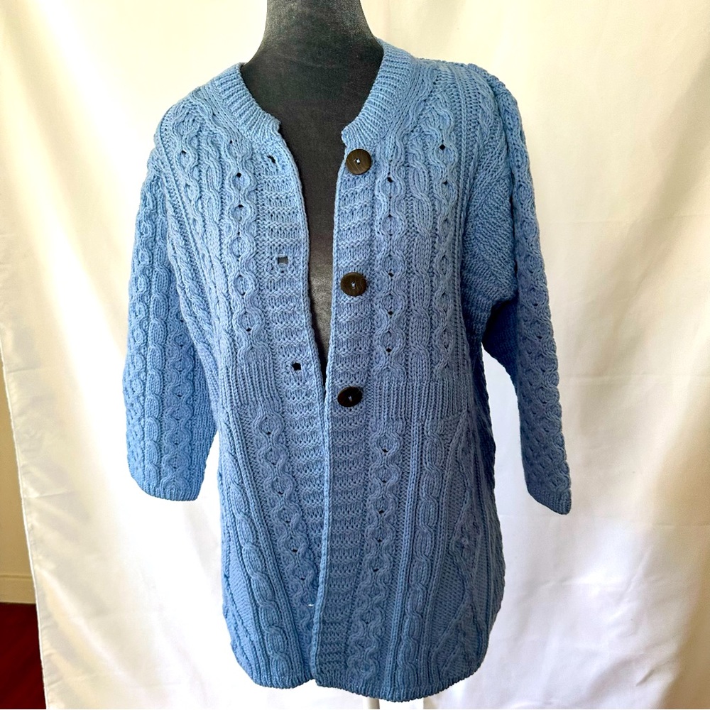 Authentic merino wool Irish fisherman’s sweater.